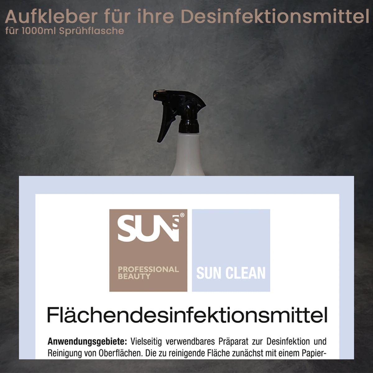 Aufkleber für Sprühflaschen SUNS